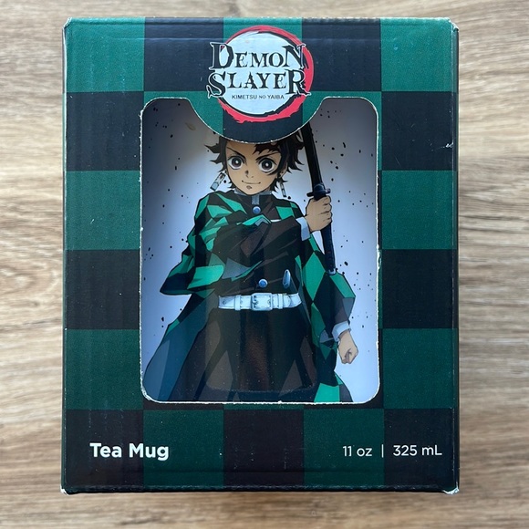 JUST FUNKY Other - NIB DEMON SLAYER Anime KIMETSU NO YAIBA Ceramic Coffee Brush Mug Cup 11 Oz.